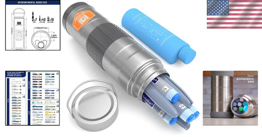 Elegant Insulin Cooler Organizer for 5-7 Pens - Travel Ready & QR Code Enabled