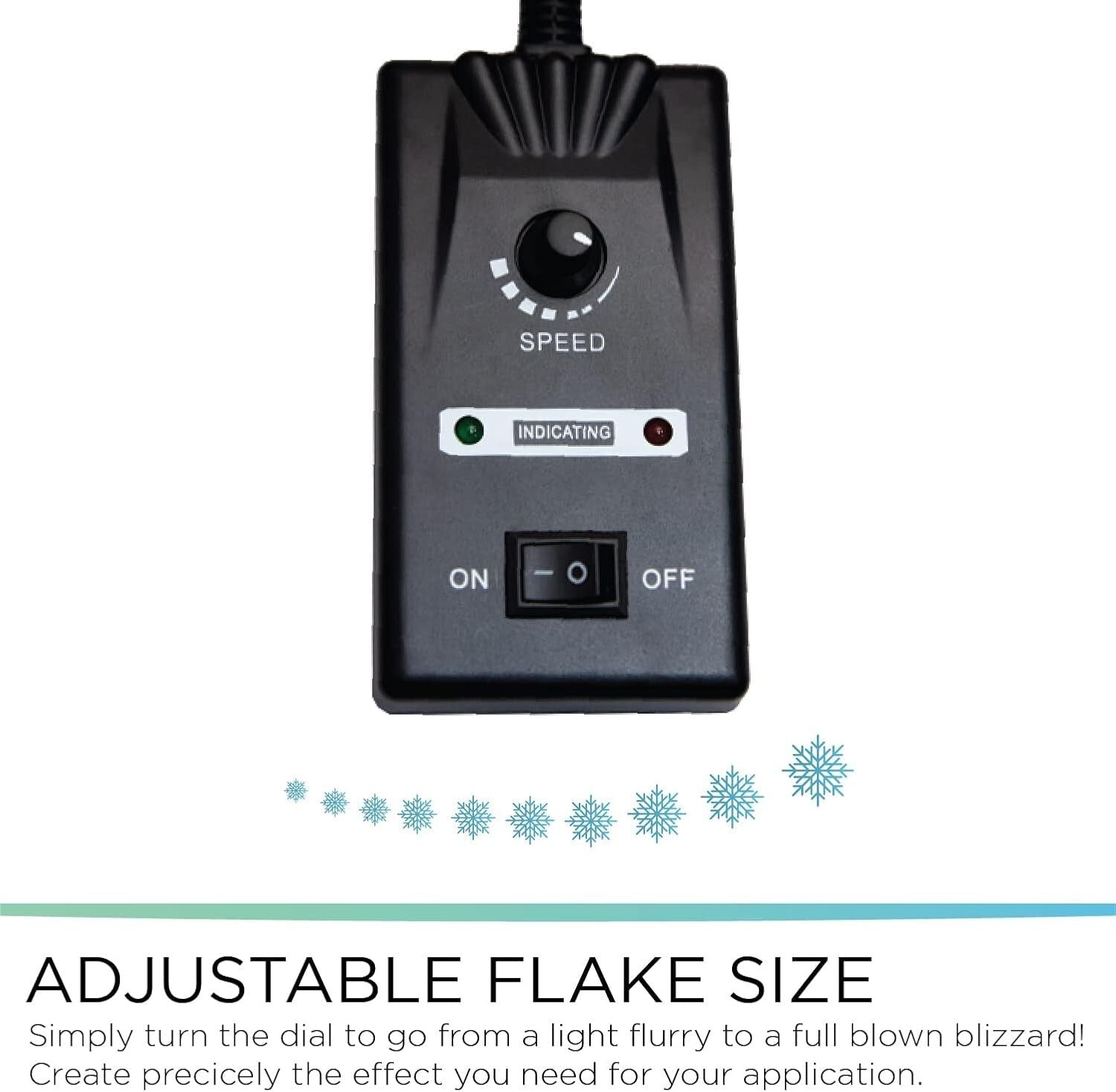 Indoor/Outdoor Snow Making Machine with Remote Control and Realistic Effects