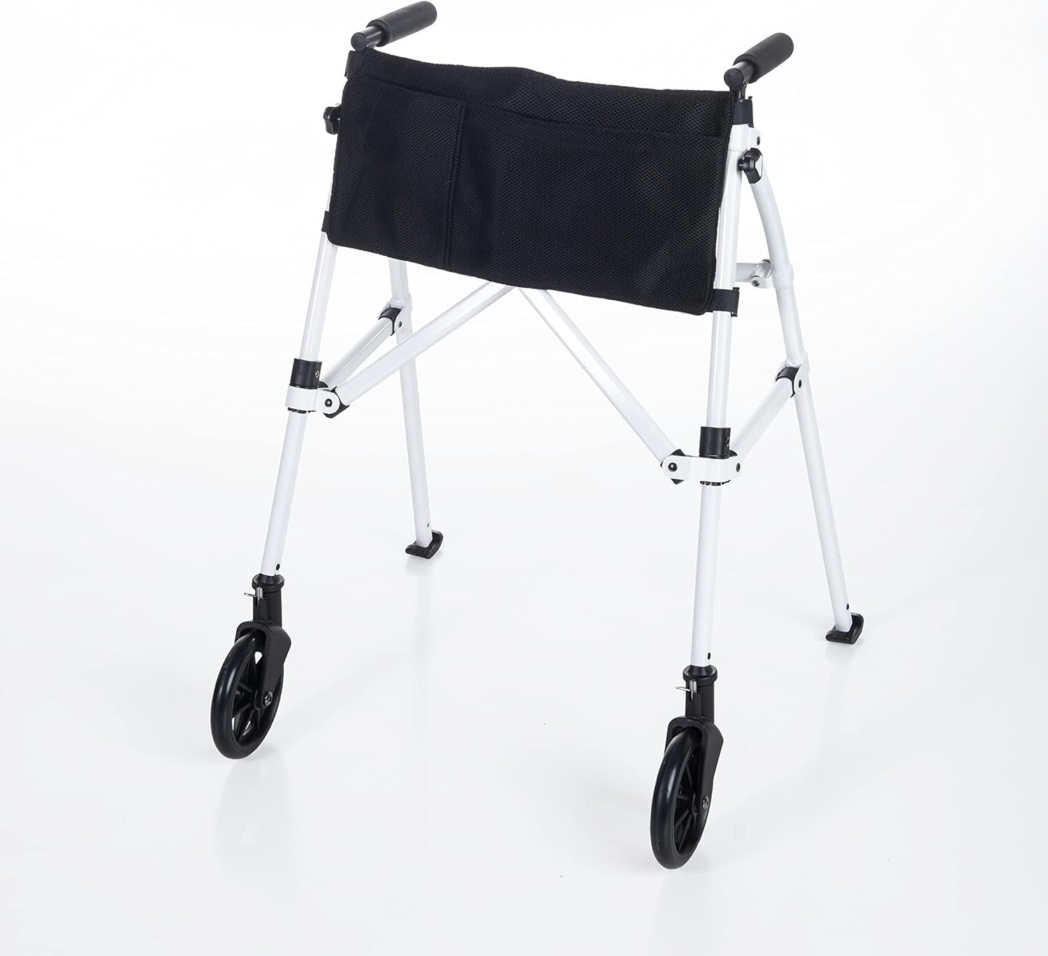 6-Inch Locking Swivel Wheel Walker - Lightweight Travel Companion for Seniors