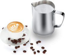 Load image into Gallery viewer, 50oz Heat Resistant Milk Frothing Pitcher with Ergonomic Handle - Classic Design