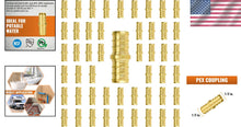 Load image into Gallery viewer, 50-Pack 1/2" Lead-Free Brass PEX Coupling - NSF Certified Plumbing Fittings
