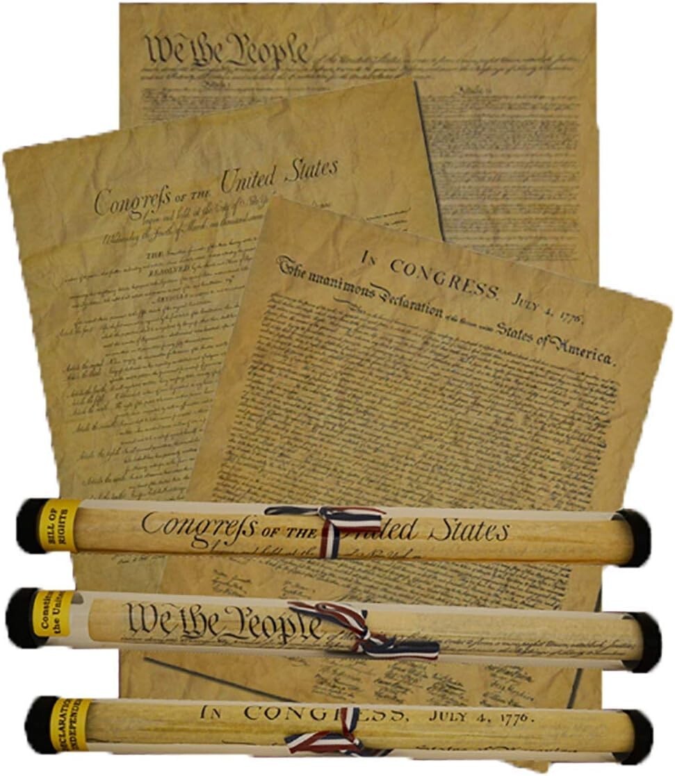 Documents of Freedom Bundle: Full-Size Replicas of Declaration, Constitution ...