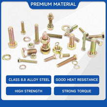 Load image into Gallery viewer, Complete Hex Bolt and Nut Kit - 940PCS Heavy Duty &amp; Zinc Plated for Durability