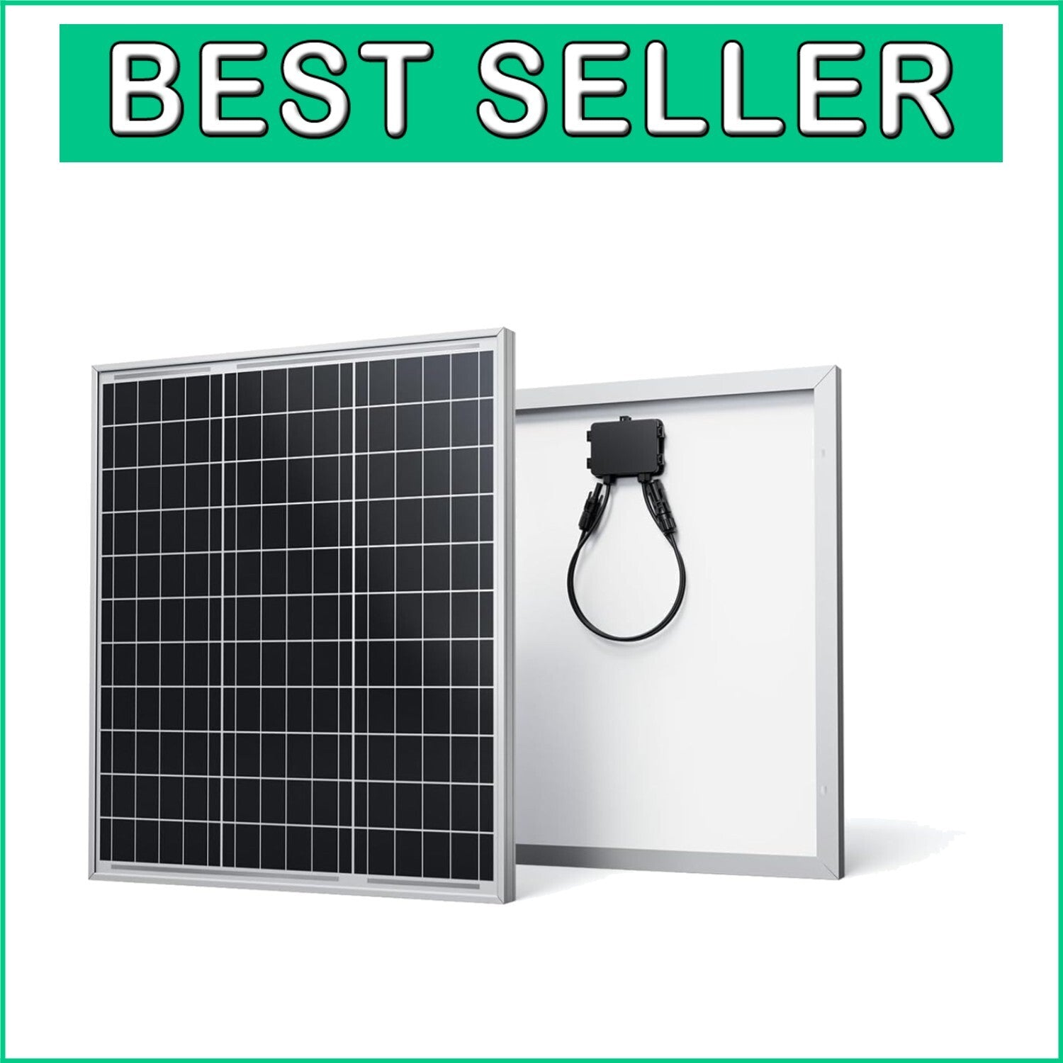 50 Watt Monocrystalline Solar Panel - Compact & Lightweight for Off-Grid Power
