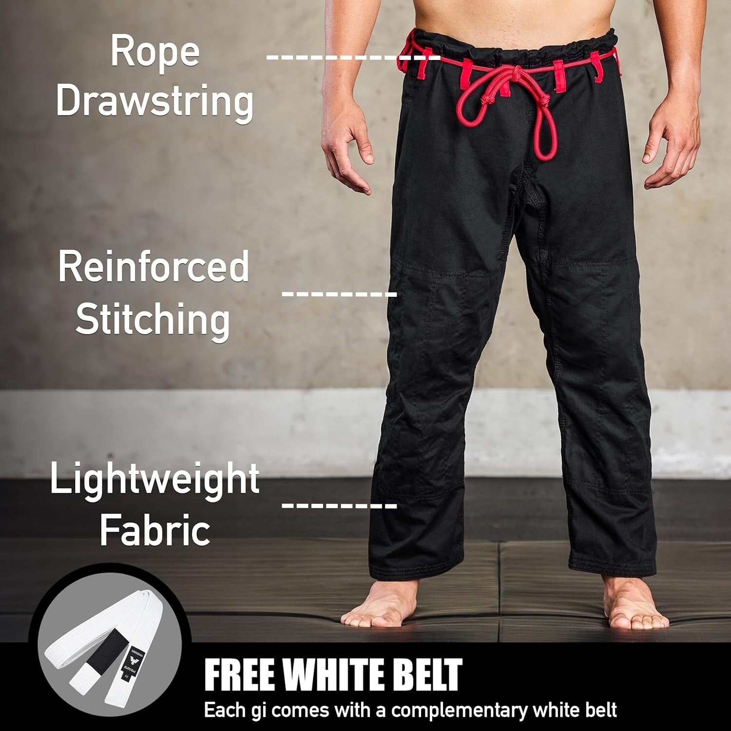 Durable IBJJF Jiu-Jitsu GI for Men - Sweat Dispersing Fabric & Stylish Design