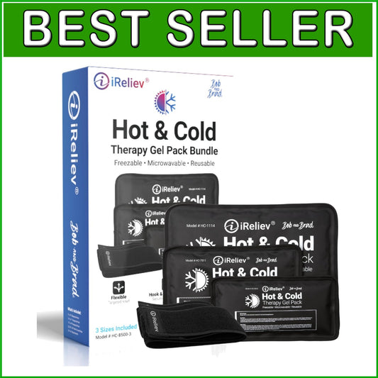 Flexible Reusable Hot & Cold Therapy Gel Pack Set – Pain Relief for Adults