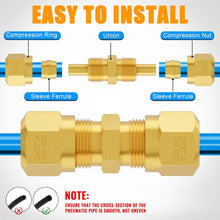 Load image into Gallery viewer, Premium 74-Piece Brass Air Fittings Set for Trucks and Trailers - 300 PSI Rated