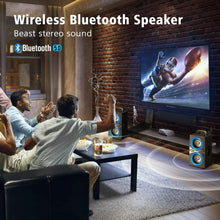 Load image into Gallery viewer, Portable Bluetooth Speaker with Rich Bass, Wood Enclosure &amp; Long Battery Life