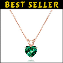 Load image into Gallery viewer, Adjustable 16-18" Heart Birthstone Necklace - Meaningful Sterling Silver Jewelry