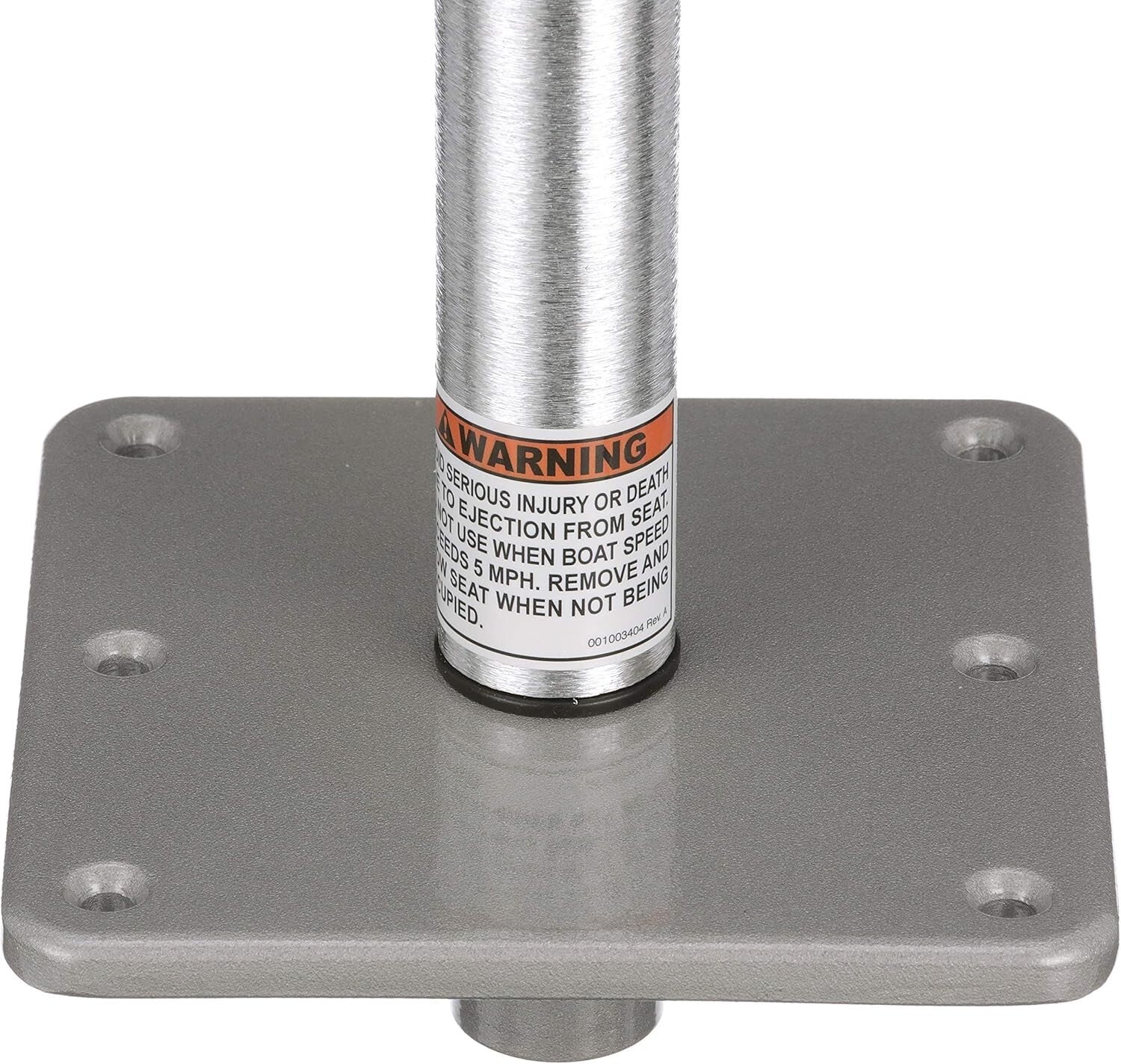 11-Inch Brushed Aluminum Boat Seat Pedestal with 7 Inch Base for Universal Fit