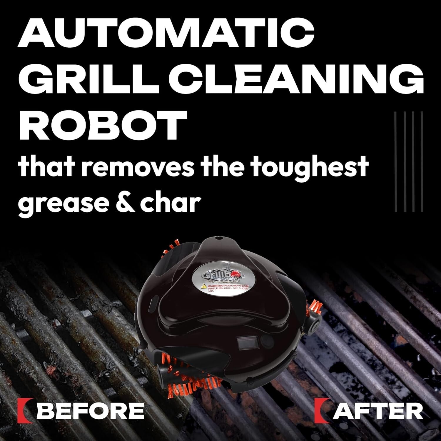 Ultimate BBQ Grill Cleaner Robot with LCD Timer – Perfect Gift for Grill Lovers