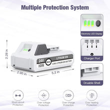 Load image into Gallery viewer, High-Capacity 24V Lithium-Ion Replacement Batteries for Snow Joe+Sun Joe