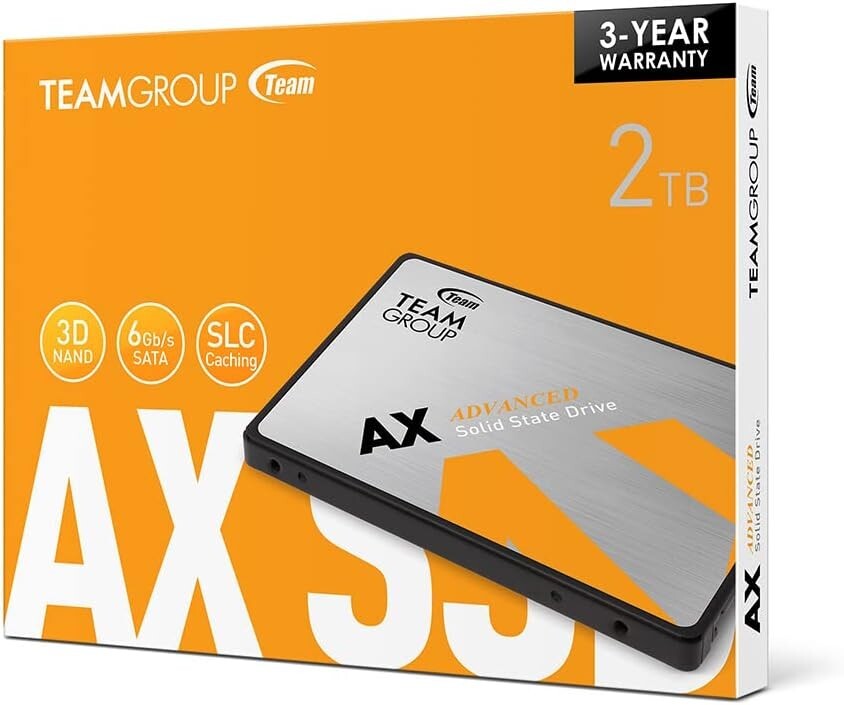 AX2 512GB SATA III SSD 2-Pack – High-Speed, Reliable Performance with 530 MB/s