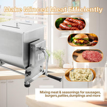 Load image into Gallery viewer, Hakka 30lb Manual Meat Mixer - Stainless Steel Tilt Tank for Effortless Mixing