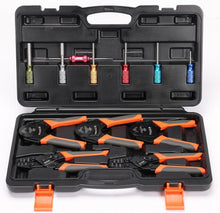 Load image into Gallery viewer, Comprehensive 12-Pc Crimping Kit: Weather Pack &amp; Deutsch Tools for Professionals