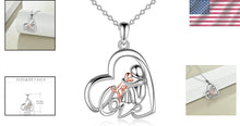 Load image into Gallery viewer, Hypoallergenic Sterling Silver Dog Angel Necklace - Memorial Gift for Women