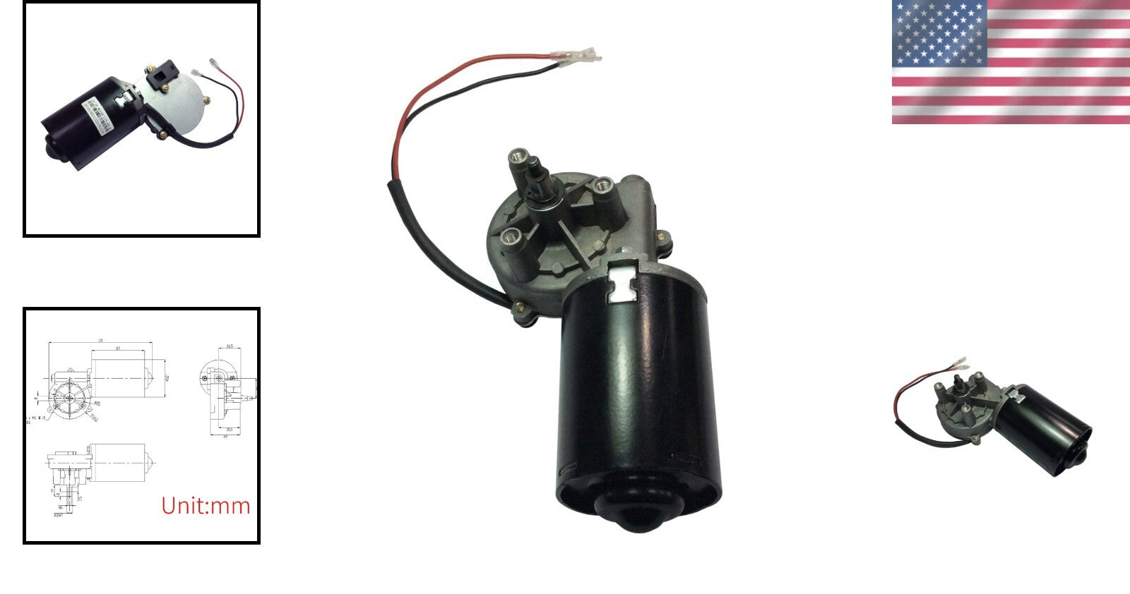 Compact 12V DC Electric Gear Motor 45 RPM – Ideal for Home Automation