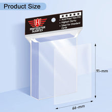 Load image into Gallery viewer, Premium Clear Plastic Card Sleeves for Standard Trading Cards - 100 Count