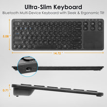 Load image into Gallery viewer, Portable Wireless Keyboard with Touchpad - Connects with Laptops, Tablets &amp; More