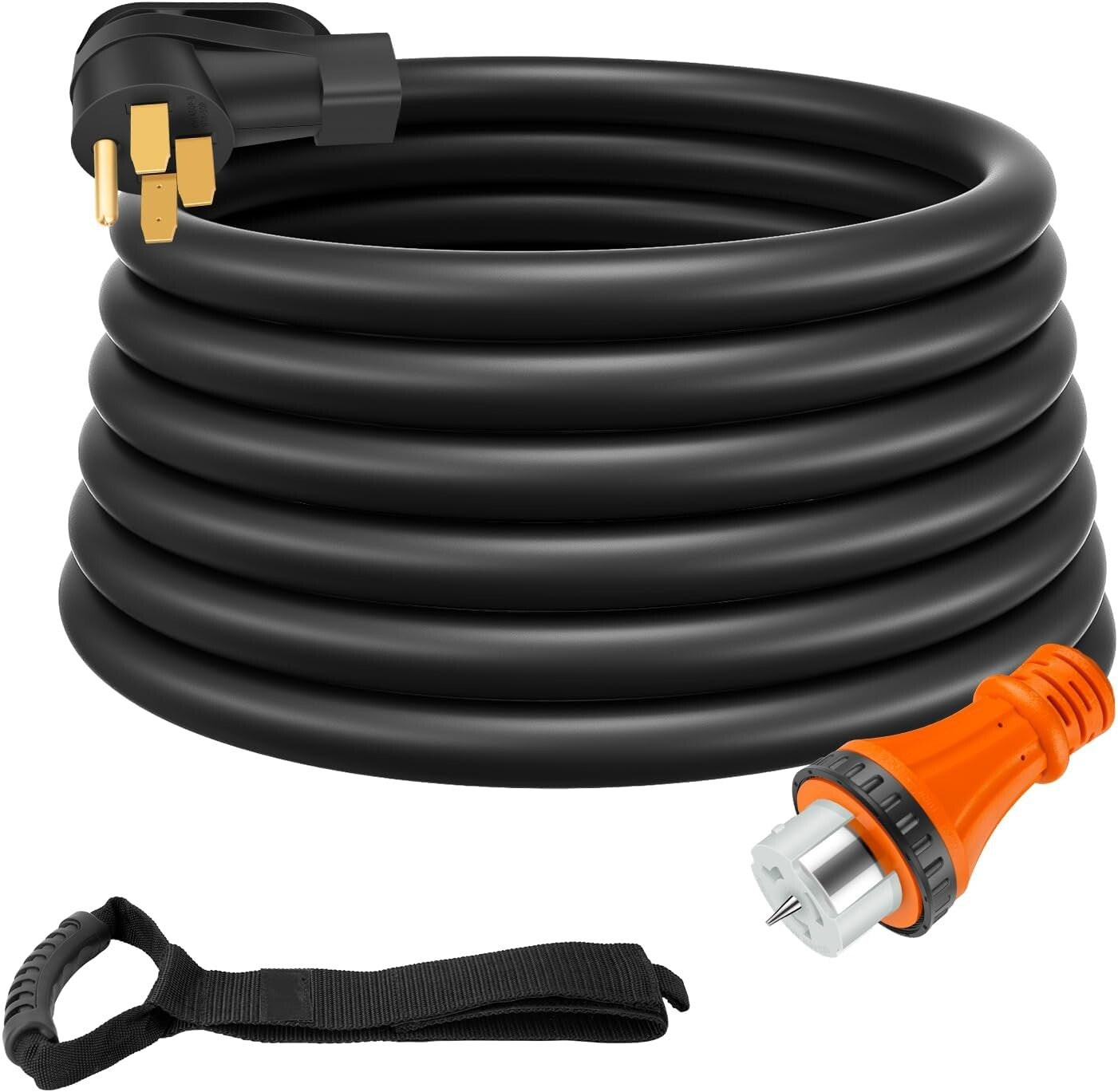 50 Amp Generator Power Cord, 25ft Weatherproof Extension for Reliable Connection