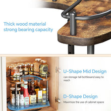 Load image into Gallery viewer, Revolving Lazy Susan Spice Rack with Adjustable Height - Perfect for Cabinets