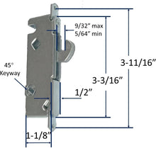 Load image into Gallery viewer, Stylish Beige Patio Door Handle Set with Durable Mortise Lock Mechanism