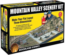 Load image into Gallery viewer, Complete Mountain Valley Scenery Set for 4'x8' Railroad Layouts - 24 Pieces