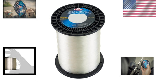 Clear 2000yd Vanish Fluorocarbon Fishing Line - Strong 10lb Leader Material