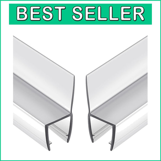 78" Frameless Shower Door Seal Strip - Easy Install Silicone Side Seals, 2-Pack