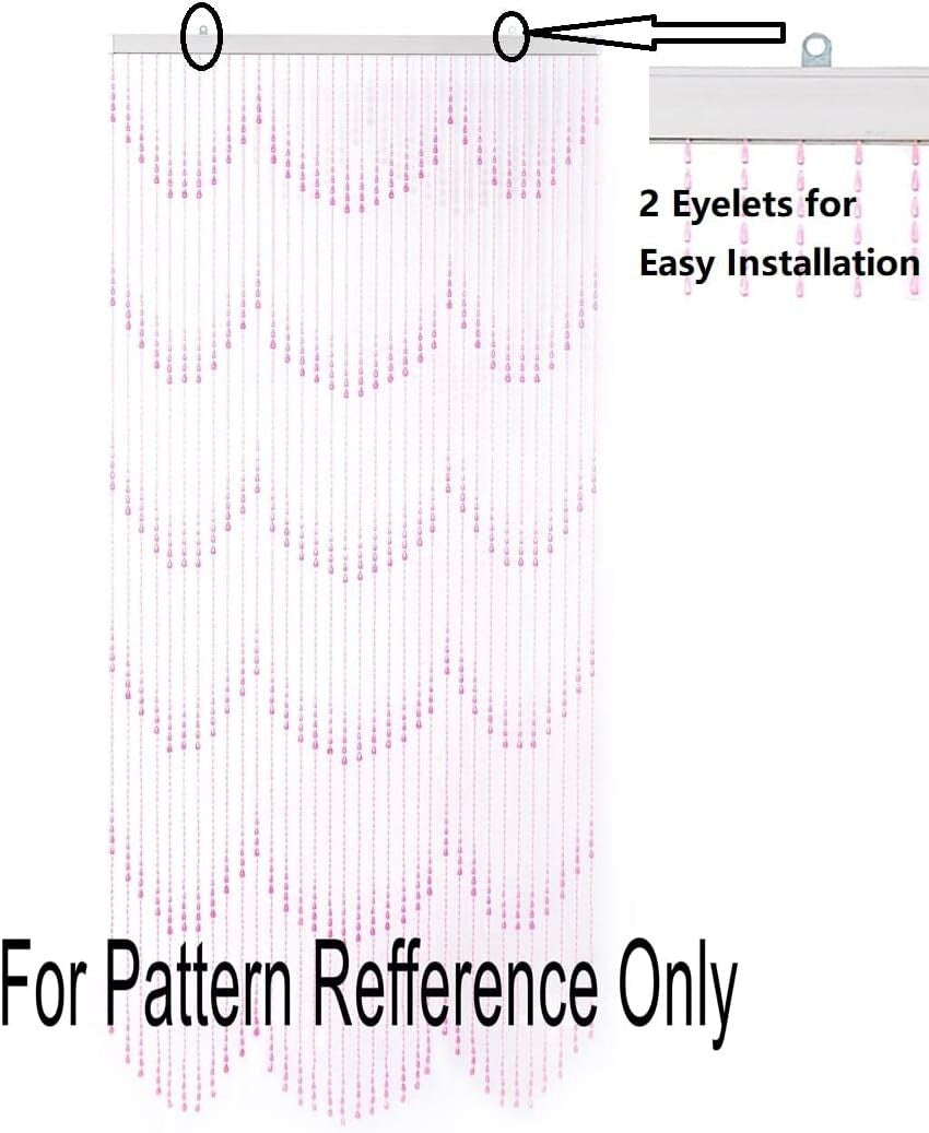 Adjustable 3FT x 6FT Beaded String Curtain – Charming Home Decoration