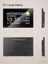 Load image into Gallery viewer, Sleek 10.1-Inch Digital Clock with Temperature &amp; Humidity - Perfect for Home