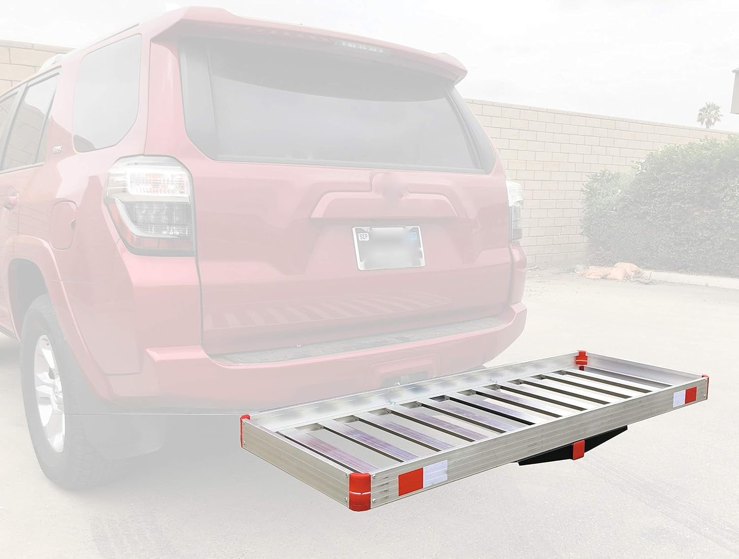 60" Hitch Mount Aluminum Cargo Carrier Rack for SUVs & Trucks - 500 LB Capacity