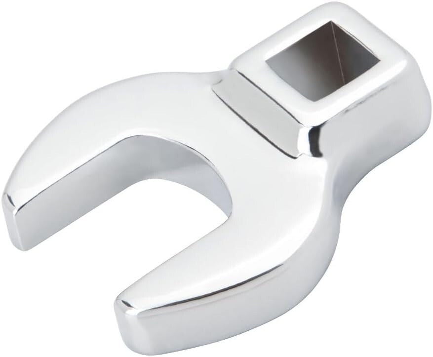 Alloy Steel Crowfoot Wrench Set - 10 Metric Sizes, 3/8" Drive, Polished Finish