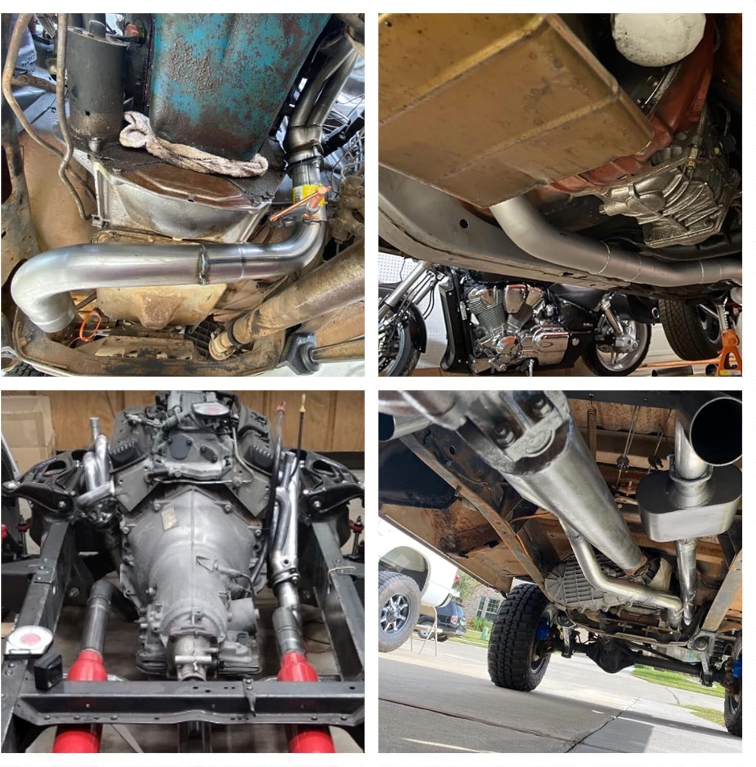 Enhanced Performance 2.25'' Mild Steel Exhaust Kit with Smooth Slip-Fit Design