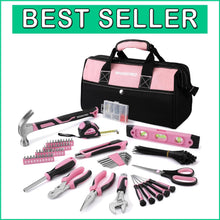 Load image into Gallery viewer, Pink Ribbon Tool Set: 263-Piece Home Repair Kit with Durable Storage Bag