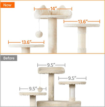 Load image into Gallery viewer, Durable 70in Cat Tree for Indoor Cats with Scratching Posts &amp; Fun Accessories