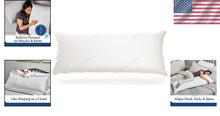 Load image into Gallery viewer, Plush 54" x 20" Rayon Body Pillow for Comfort &amp; Support - Zipper Cover Included
