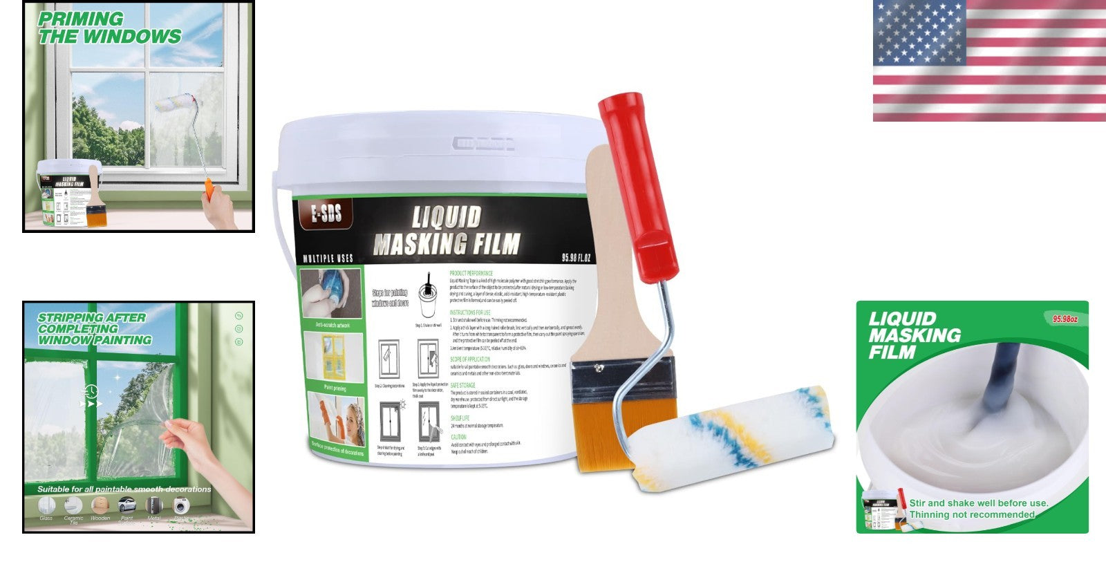 95.98 fl. oz Resin Masking Liquid Tape - Perfect for Window and Glass Painting