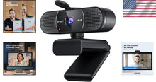 Load image into Gallery viewer, Portable 2K Webcam with Foldable Design &amp; Advanced Noise Reduction for Clarity