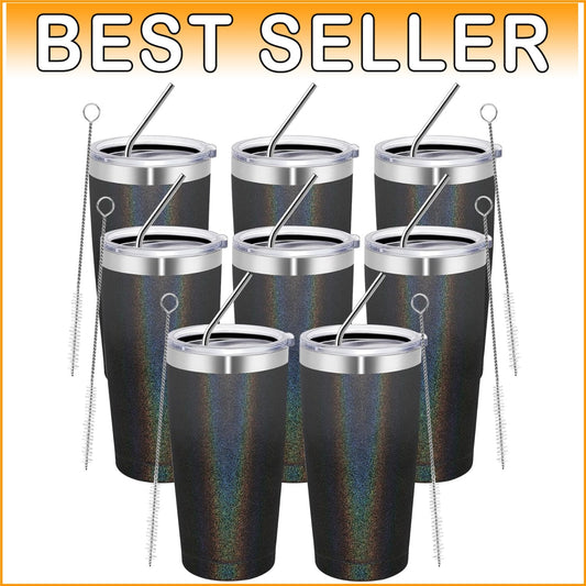 Elegant 20oz Double Wall Vacuum Insulated Tumblers - Set of 8 for Every Occasion