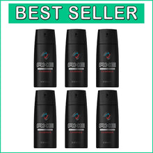 Load image into Gallery viewer, 6-Pack of Essence Dark Temptation Body Spray - 4 oz Men’s Long-Lasting Fragrance