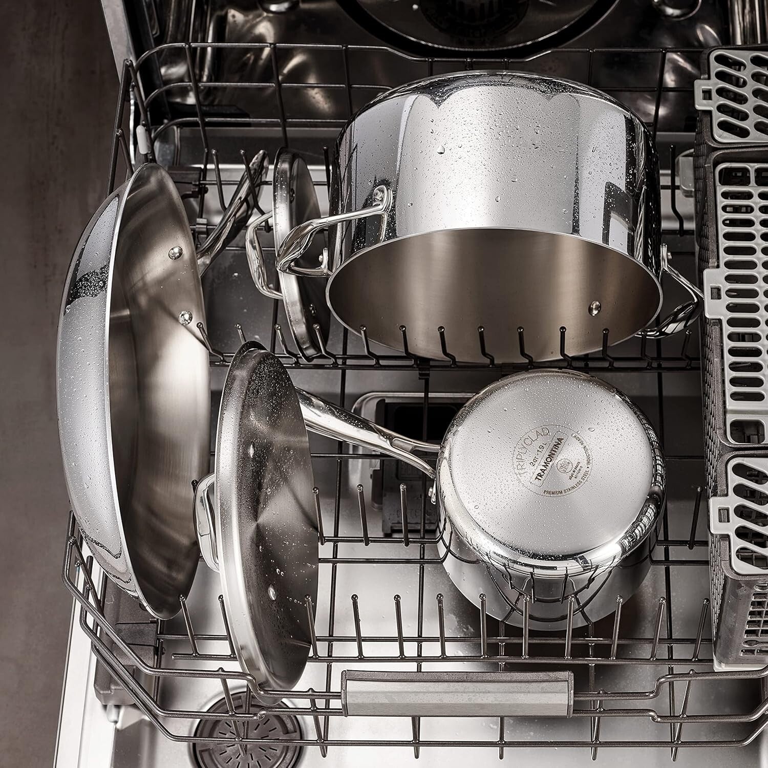 Versatile 3-Quart Stainless Steel Saucepan with Lid - NSF Certified & Easy Clean