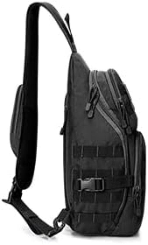 Large Capacity EDC Crossbody Backpack with Concealed Pocket and Adjustable Strap