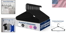 Load image into Gallery viewer, Durable Non-Slip Plastic Hangers - Set of 200 for Efficient Closet Organization