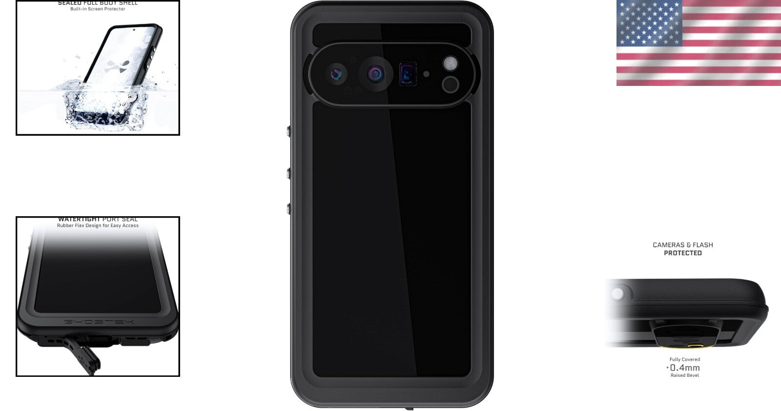 Nautical Slim Waterproof Case for Google Pixel 9 Pro - Military Grade Protection