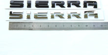 Load image into Gallery viewer, Upgrade Your Truck: 3-Pack Black Sierra Nameplate Emblems for Enhanced Style