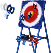 Load image into Gallery viewer, Ultimate Axe Throwing Game Set - 8 Foam Axes &amp; Adjustable Bristle Target