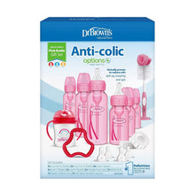 Load image into Gallery viewer, Ultimate Pink Anti-Colic Baby Bottle Set - Includes Teether and Sippy Spout