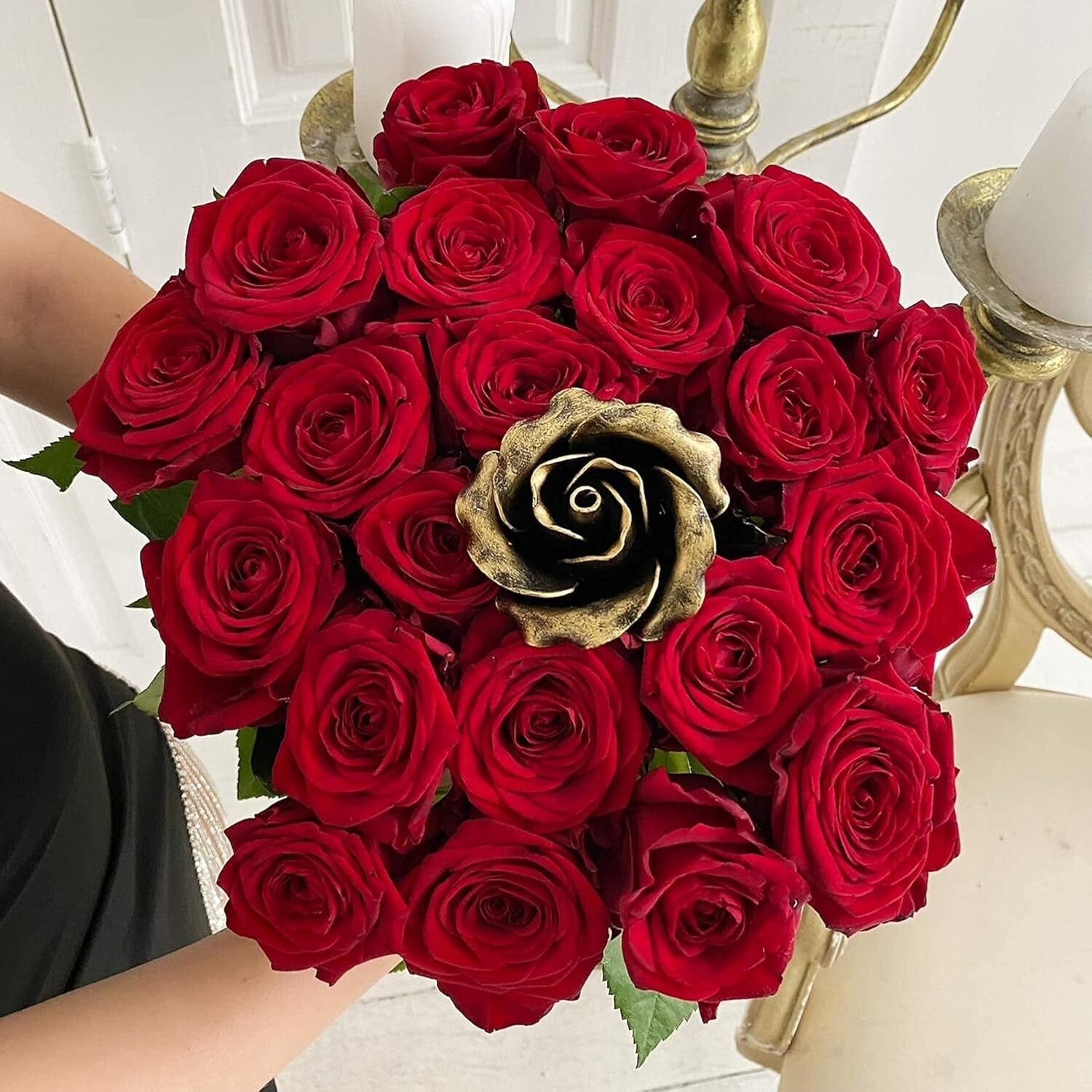 Elegant Handcrafted Bronze Rose - Perfect for Valentine’s Day and Weddings