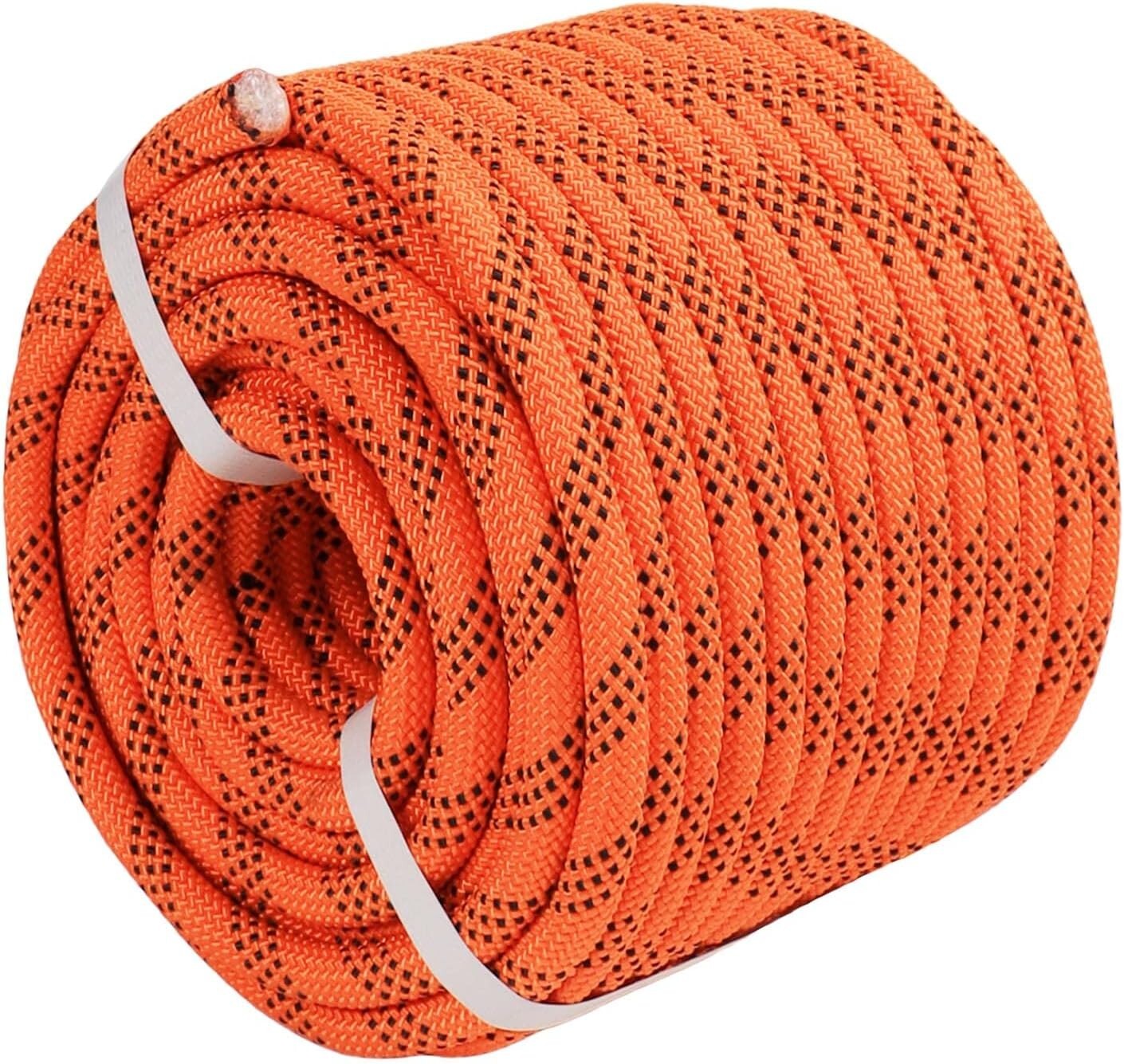 Vibrant Braided Polyester Arborist Rope - 3/8" x 150 ft for Climbing and Camping